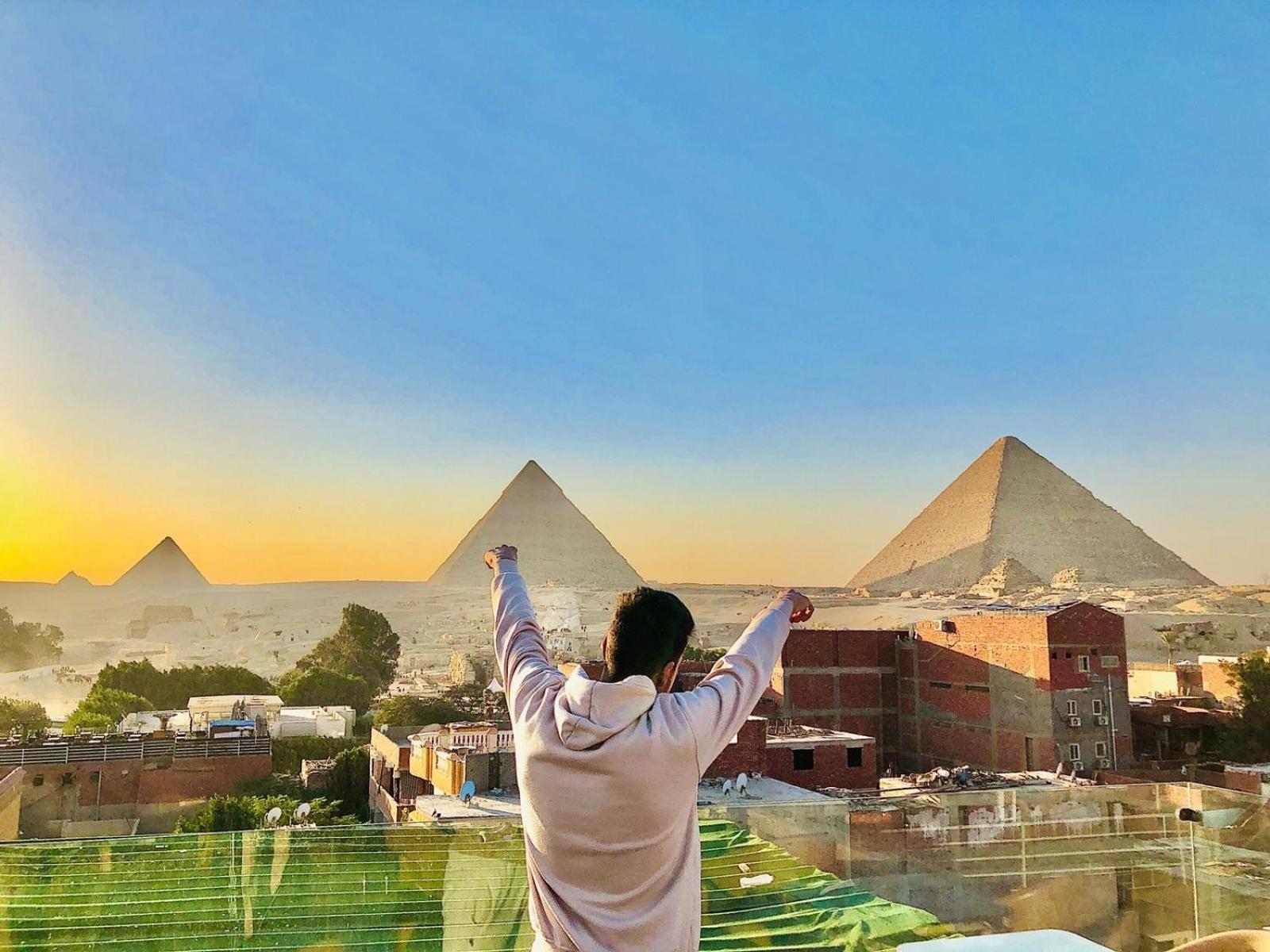 Magic Pyramids Inn Kairo Exteriör bild